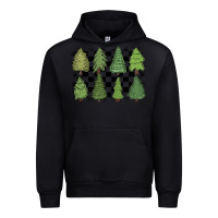 Black checkered trees Urban Hoodie - MaliasSmallBusiness