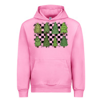 Fuchsia Pink checkered trees Urban Hoodie - MaliasSmallBusiness