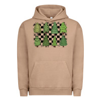 Pigment Burro checkered trees Urban Hoodie - MaliasSmallBusiness