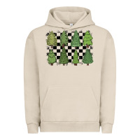 Pigment French Oak checkered trees Urban Hoodie - MaliasSmallBusiness