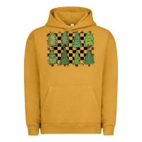 Pigment Peanut Butter checkered trees Urban Hoodie - MaliasSmallBusiness