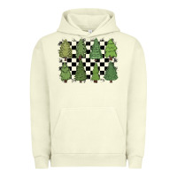 Pigment Pistachio checkered trees Urban Hoodie - MaliasSmallBusiness