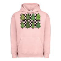 Pigment Salmon checkered trees Urban Hoodie - MaliasSmallBusiness