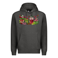 Charcoal Heather wine coffee cups Premium Hoodie - texasbilliewilder