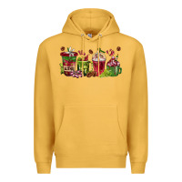 Mustard wine coffee cups Premium Hoodie - texasbilliewilder