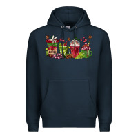 Navy wine coffee cups Premium Hoodie - texasbilliewilder