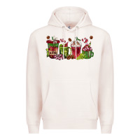 Pale Pink wine coffee cups Premium Hoodie - texasbilliewilder