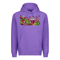 Purple wine coffee cups Premium Hoodie - texasbilliewilder