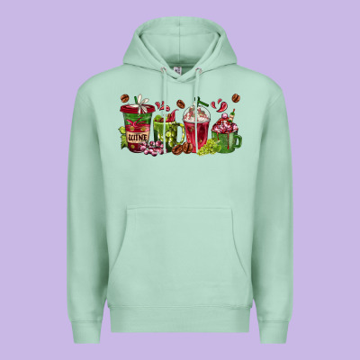 Premium Hoodie wine coffee cups