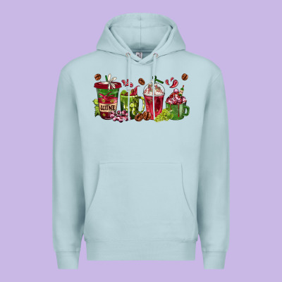Premium Hoodie wine coffee cups