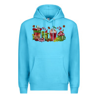 Ocean Blue wine coffee cups Premium Hoodie - texasbilliewilder