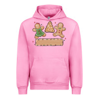 Fuchsia Pink gingerbread christmas Urban Hoodie - MaliasSmallBusiness