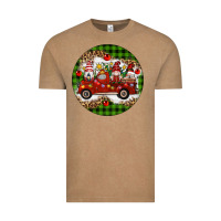 Vintage Coffee christmas gnomes truck Vintage Tee - Artiststas