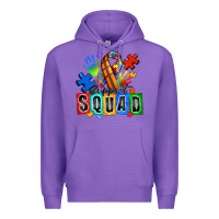Purple basketball support squad autism Premium Hoodie - Zillion Design Studio