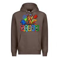 Coffee basketball support squad autism Premium Hoodie - Zillion Design Studio