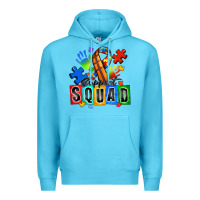 Ocean Blue basketball support squad autism Premium Hoodie - Zillion Design Studio