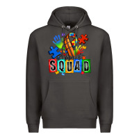 Smoke basketball support squad autism Premium Hoodie - Zillion Design Studio