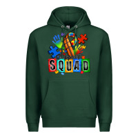 Sports Green basketball support squad autism Premium Hoodie - Zillion Design Studio