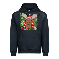 Navy christmas reindeer Urban Hoodie - MaliasSmallBusiness