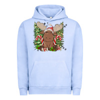 Pigment Grape Ice christmas reindeer Urban Hoodie - MaliasSmallBusiness