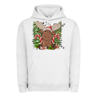Pigment Lunar Rock christmas reindeer Urban Hoodie - MaliasSmallBusiness