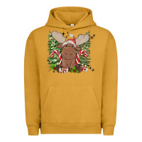 Pigment Peanut Butter christmas reindeer Urban Hoodie - MaliasSmallBusiness