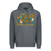 Rock with god all things are possible with cross Premium Hoodie - texasbilliewilder