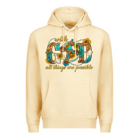 Pina Colada with god all things are possible with cross Premium Hoodie - texasbilliewilder