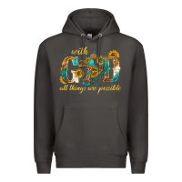 Smoke with god all things are possible with cross Premium Hoodie - texasbilliewilder
