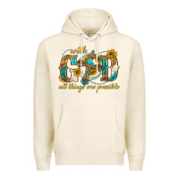 Tofu with god all things are possible with cross Premium Hoodie - texasbilliewilder