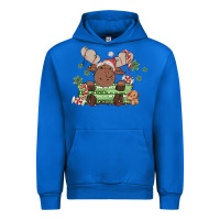 Cobalt christmas reindeer Urban Hoodie - MaliasSmallBusiness
