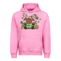 Fuchsia Pink christmas reindeer Urban Hoodie - MaliasSmallBusiness