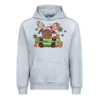 Heather Grey christmas reindeer Urban Hoodie - MaliasSmallBusiness