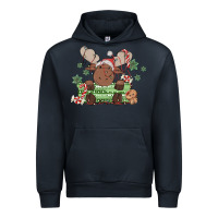 Navy christmas reindeer Urban Hoodie - MaliasSmallBusiness