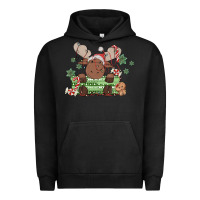Pigment Black christmas reindeer Urban Hoodie - MaliasSmallBusiness