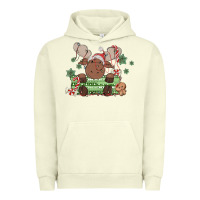 Pigment Pistachio christmas reindeer Urban Hoodie - MaliasSmallBusiness
