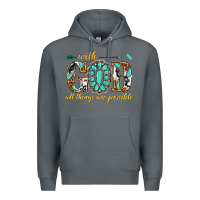 Rock with god all things are possible with gemstone Premium Hoodie - texasbilliewilder