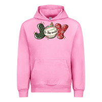 Fuchsia Pink joy to the world Urban Hoodie - MaliasSmallBusiness