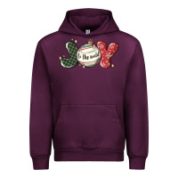 Mauve Wine joy to the world Urban Hoodie - MaliasSmallBusiness