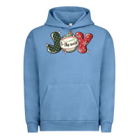 Pigment Pebble Blue joy to the world Urban Hoodie - MaliasSmallBusiness