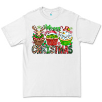 White Merry Christmas Premium Tee - CowhideDigitalArt