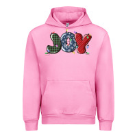 Fuchsia Pink joy christmas lights Urban Hoodie - MaliasSmallBusiness