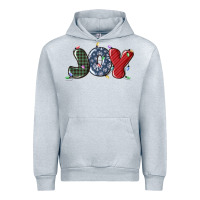 Heather Grey joy christmas lights Urban Hoodie - MaliasSmallBusiness