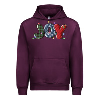 Mauve Wine joy christmas lights Urban Hoodie - MaliasSmallBusiness