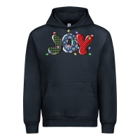 Navy joy christmas lights Urban Hoodie - MaliasSmallBusiness