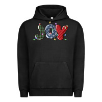 Pigment Black joy christmas lights Urban Hoodie - MaliasSmallBusiness