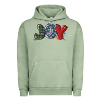 Pigment Oil Green joy christmas lights Urban Hoodie - MaliasSmallBusiness