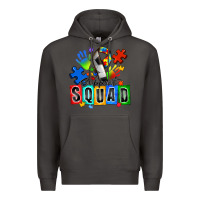 Smoke soccer support squad autism Premium Hoodie - Zillion Design Studio