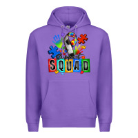 Purple soccer support squad autism Premium Hoodie - Zillion Design Studio