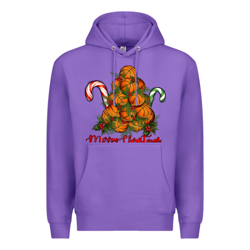 Merry Christmas Basketball Premium Hoodie by RanaPortraitStore | Teevron